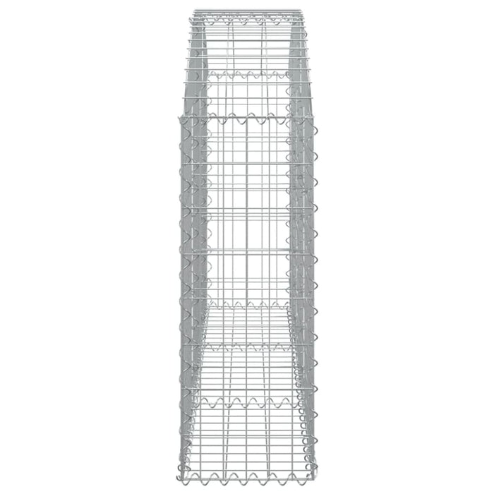 Arched Gabion Basket 150x30x80/100 Cm Galvanised Iron Optaaa