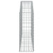 Arched Gabion Basket 150x30x80/100 Cm Galvanised Iron Optaaa