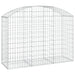 Arched Gabion Basket 150x50x100/120 Cm Galvanised Iron