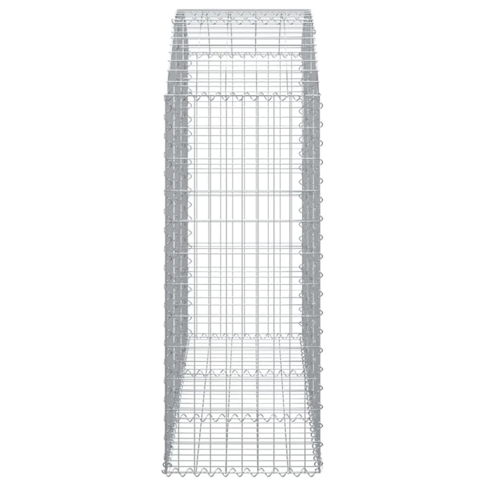 Arched Gabion Basket 150x50x120/140 Cm Galvanised Iron