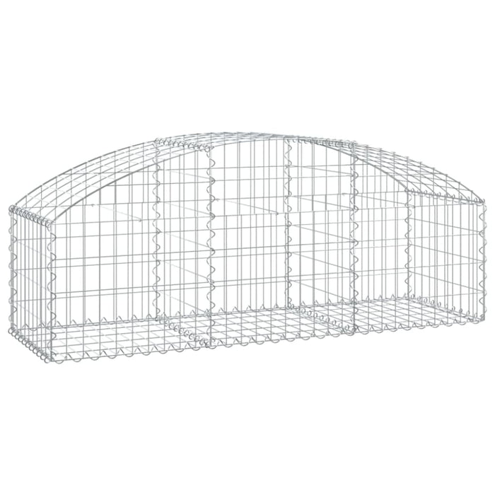 Arched Gabion Basket 150x50x40/60 Cm Galvanised Iron Optapx
