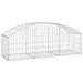 Arched Gabion Basket 150x50x40/60 Cm Galvanised Iron Optapx