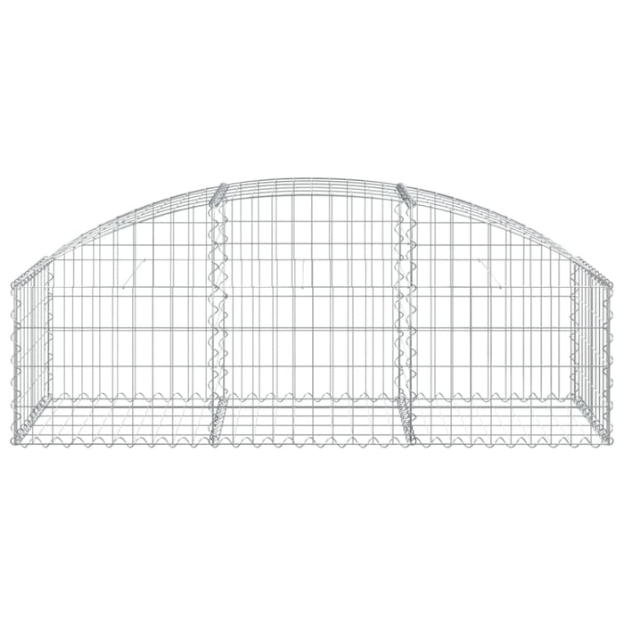Arched Gabion Basket 150x50x40/60 Cm Galvanised Iron Optapx