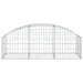 Arched Gabion Basket 150x50x40/60 Cm Galvanised Iron Optapx