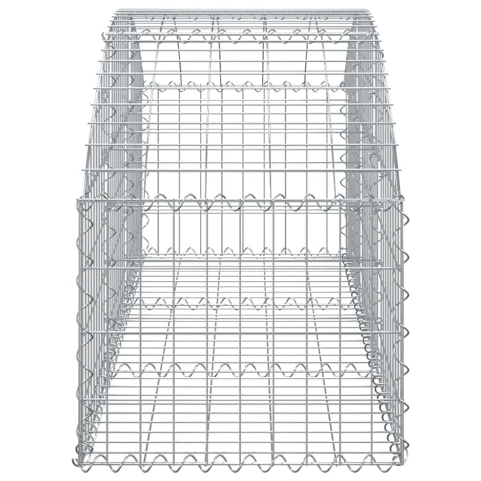Arched Gabion Basket 150x50x40/60 Cm Galvanised Iron Optapx