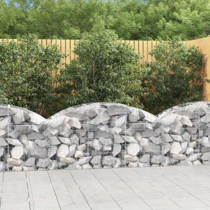 Arched Gabion Basket 150x50x60/80 Cm Galvanised Iron Optapt