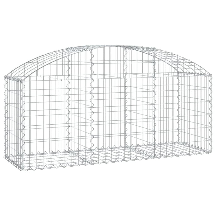 Arched Gabion Basket 150x50x60/80 Cm Galvanised Iron Optapt