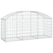Arched Gabion Basket 150x50x60/80 Cm Galvanised Iron Optapt