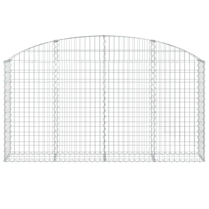 Arched Gabion Basket 200x30x100/120 Cm Galvanised Iron