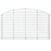 Arched Gabion Basket 200x30x100/120 Cm Galvanised Iron
