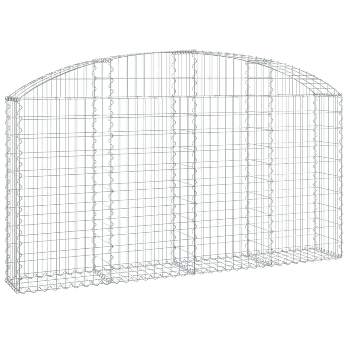 Arched Gabion Basket 200x30x100/120 Cm Galvanised Iron