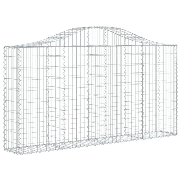 Arched Gabion Basket 200x30x100/120 Cm Galvanised Iron