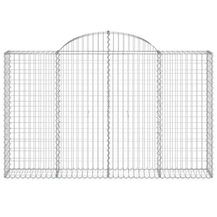 Arched Gabion Basket 200x30x120/140 Cm Galvanised Iron