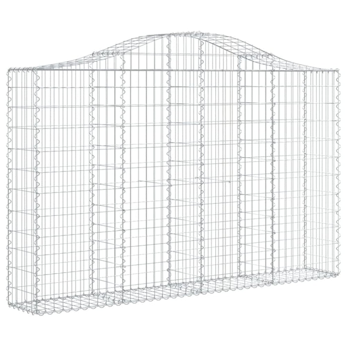 Arched Gabion Basket 200x30x120/140 Cm Galvanised Iron