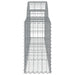 Arched Gabion Basket 200x30x60/80 Cm Galvanised Iron Optant