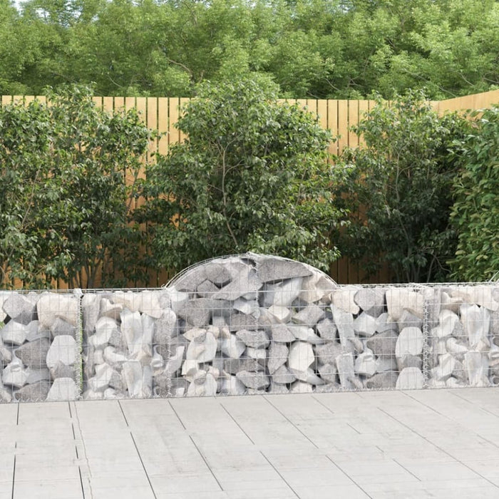 Arched Gabion Basket 200x30x60/80 Cm Galvanised Iron Optant