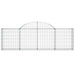 Arched Gabion Basket 200x30x60/80 Cm Galvanised Iron Optant