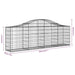 Arched Gabion Basket 200x30x60/80 Cm Galvanised Iron Opttnt