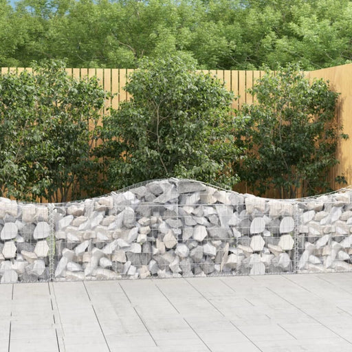 Arched Gabion Basket 200x30x60/80 Cm Galvanised Iron Opttnt