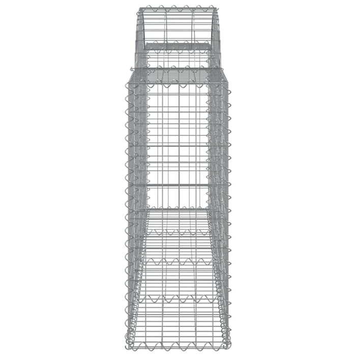 Arched Gabion Basket 200x30x80/100 Cm Galvanised Iron Optana