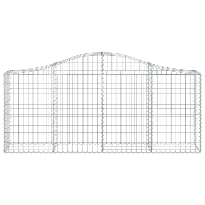 Arched Gabion Basket 200x30x80/100 Cm Galvanised Iron Opttna