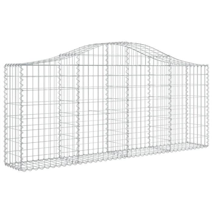 Arched Gabion Basket 200x30x80/100 Cm Galvanised Iron Opttna