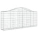 Arched Gabion Basket 200x30x80/100 Cm Galvanised Iron Opttna