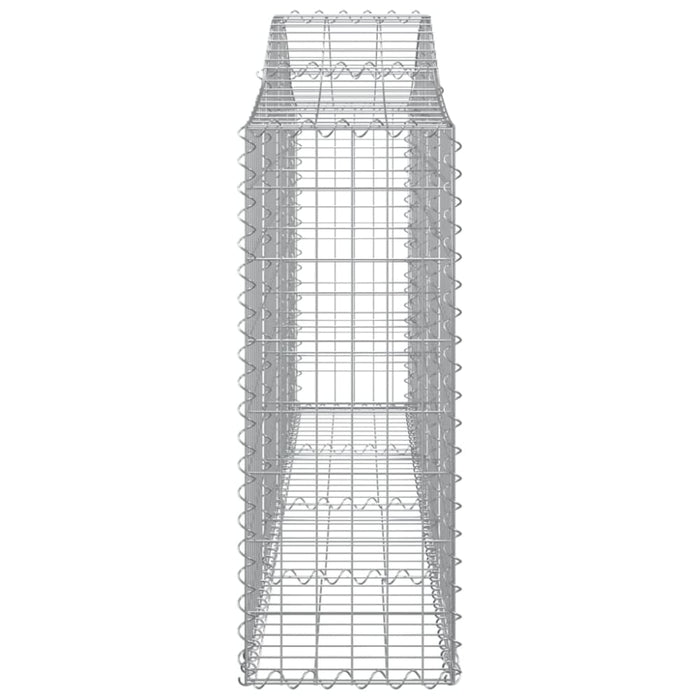 Arched Gabion Basket 200x30x80/100 Cm Galvanised Iron Opttna
