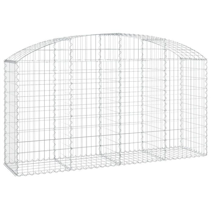 Arched Gabion Basket 200x50x100/120 Cm Galvanised Iron