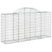Arched Gabion Basket 200x50x100/120 Cm Galvanised Iron