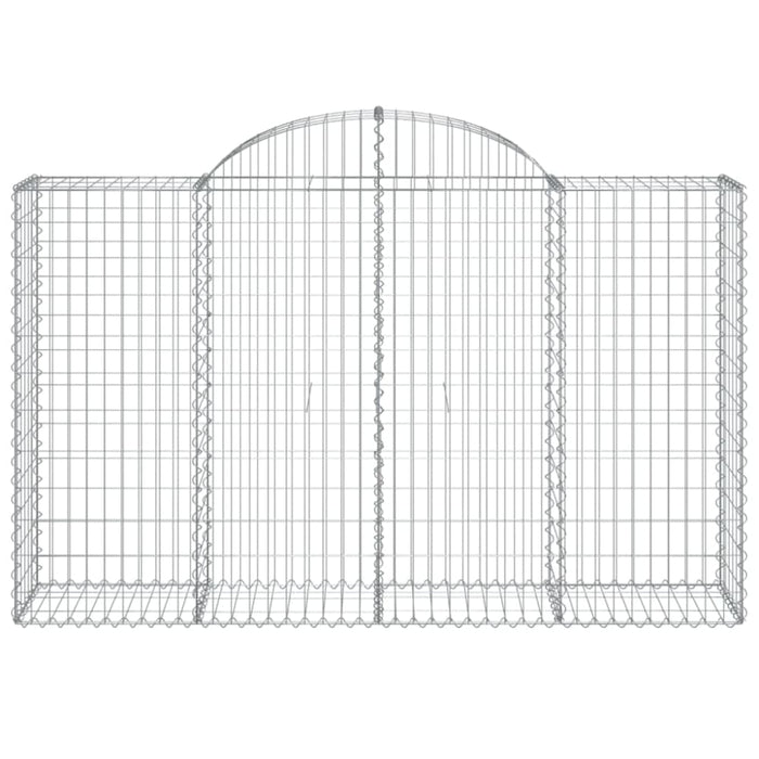 Arched Gabion Basket 200x50x120/140 Cm Galvanised Iron
