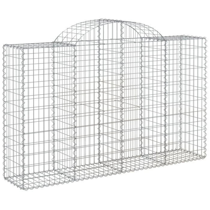 Arched Gabion Basket 200x50x120/140 Cm Galvanised Iron