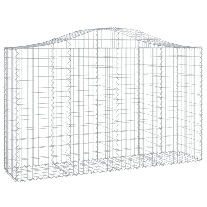 Arched Gabion Basket 200x50x120/140 Cm Galvanised Iron