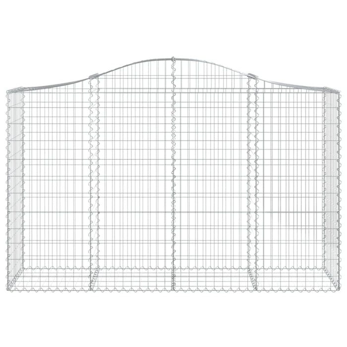 Arched Gabion Basket 200x50x120/140 Cm Galvanised Iron