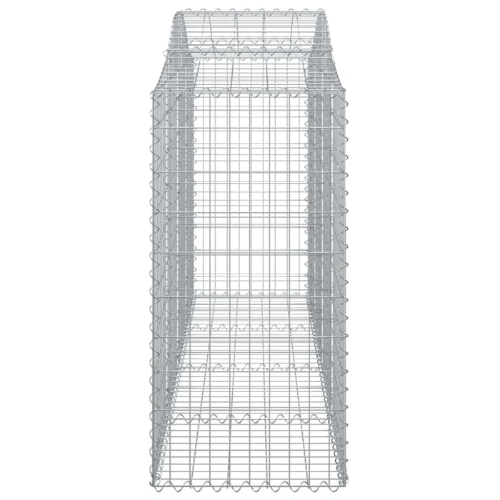 Arched Gabion Basket 200x50x120/140 Cm Galvanised Iron