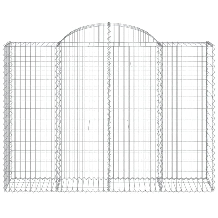 Arched Gabion Basket 200x50x140/160 Cm Galvanised Iron