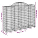 Arched Gabion Basket 200x50x140/160 Cm Galvanised Iron