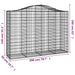 Arched Gabion Basket 200x50x140/160 Cm Galvanised Iron