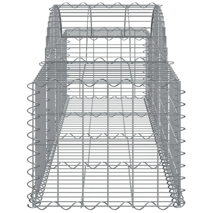 Arched Gabion Basket 200x50x40/60 Cm Galvanised Iron Optakx