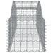 Arched Gabion Basket 200x50x40/60 Cm Galvanised Iron Optakx