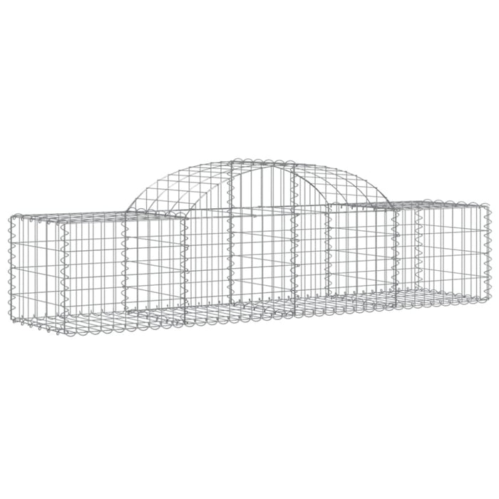 Arched Gabion Basket 200x50x40/60 Cm Galvanised Iron Optakx