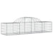Arched Gabion Basket 200x50x40/60 Cm Galvanised Iron Optakx