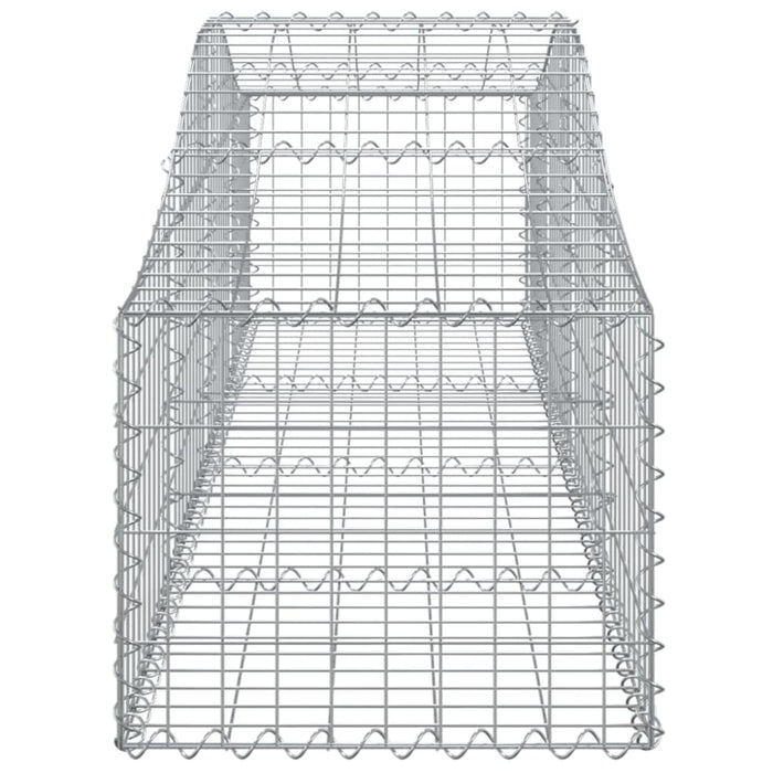 Arched Gabion Basket 200x50x40/60 Cm Galvanised Iron Opttkx