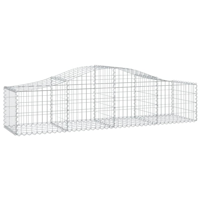 Arched Gabion Basket 200x50x40/60 Cm Galvanised Iron Opttkx
