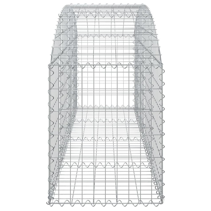 Arched Gabion Basket 200x50x60/80 Cm Galvanised Iron Optait