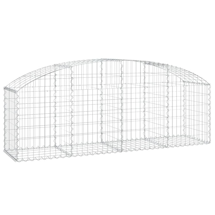 Arched Gabion Basket 200x50x60/80 Cm Galvanised Iron Optait