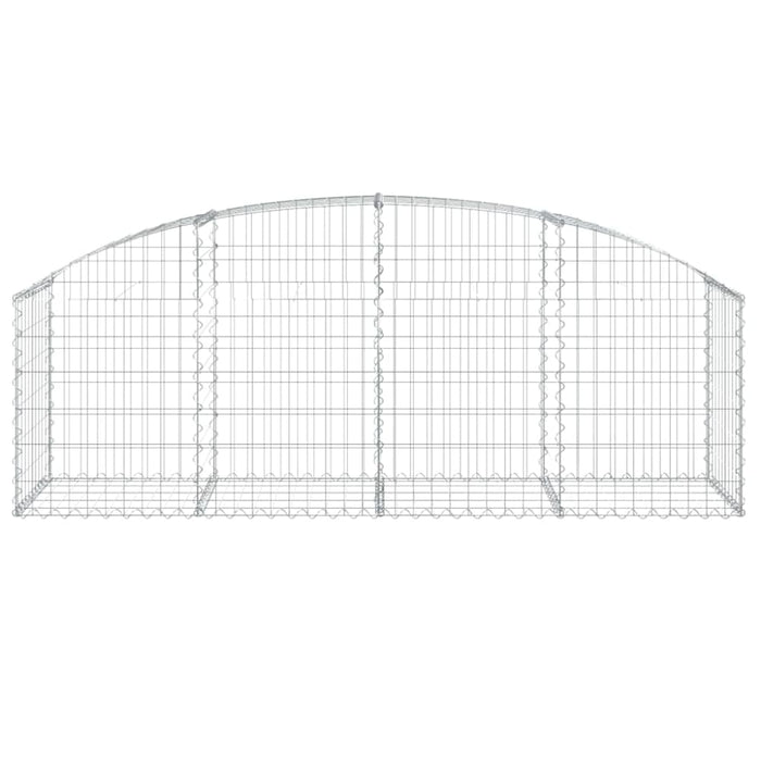 Arched Gabion Basket 200x50x60/80 Cm Galvanised Iron Optait