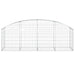 Arched Gabion Basket 200x50x60/80 Cm Galvanised Iron Optait