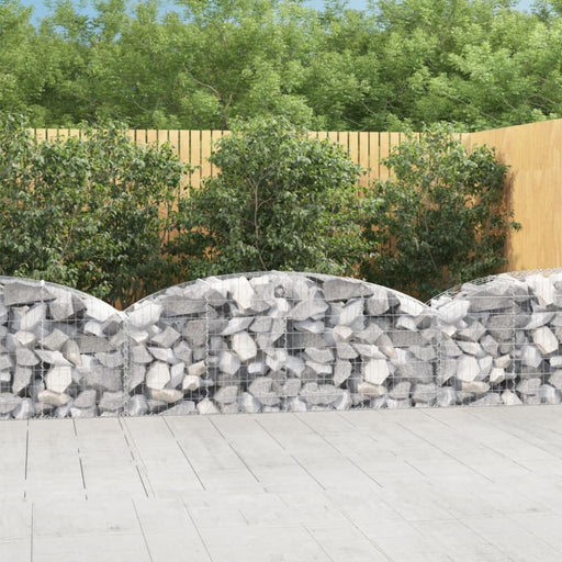Arched Gabion Basket 200x50x60/80 Cm Galvanised Iron Optait