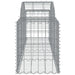Arched Gabion Basket 200x50x60/80 Cm Galvanised Iron Optakt